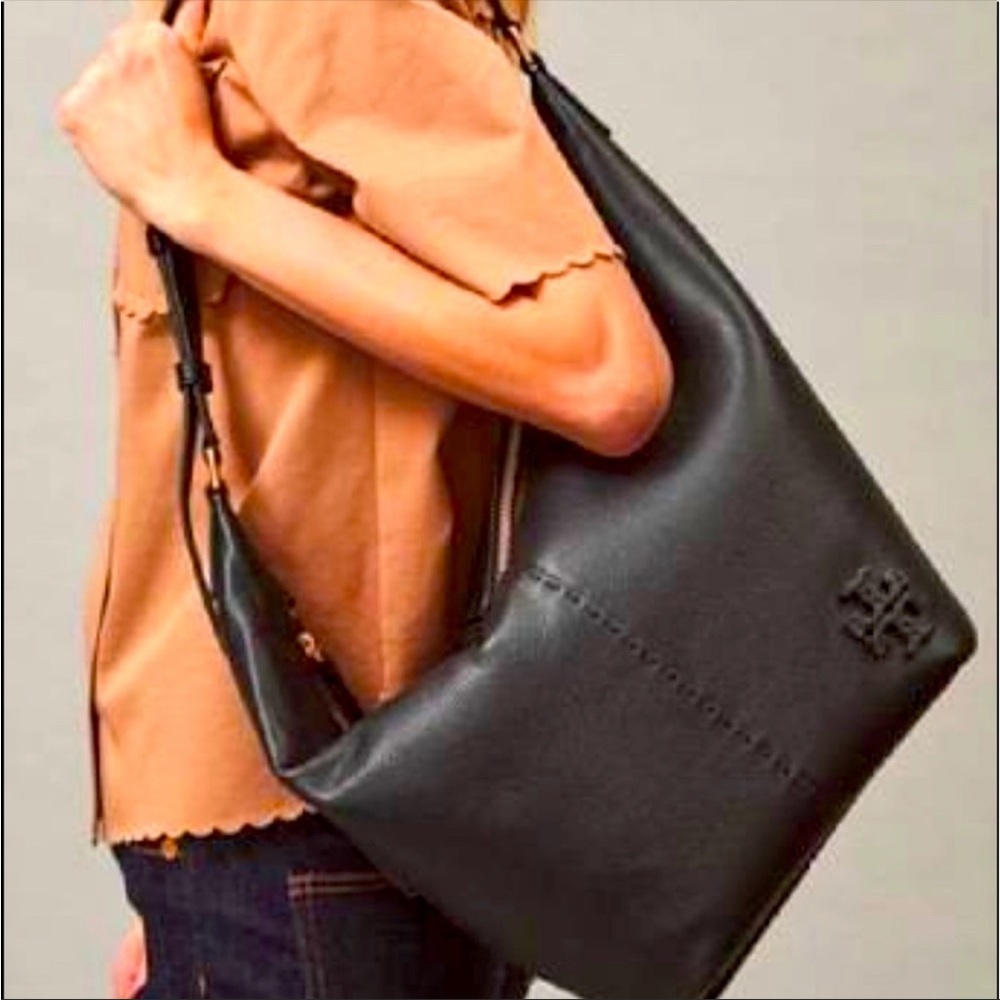 Tory Burch McGraw Zip Bucket Bag